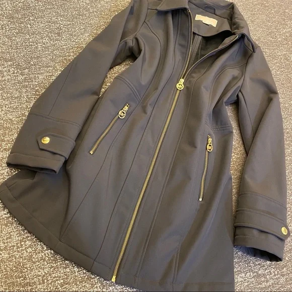 Michael Kors Long Logo Detail Coat - Picture 1 of 6